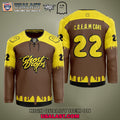 Ghost Drops Cream Cake Canabis Hockey Jersey