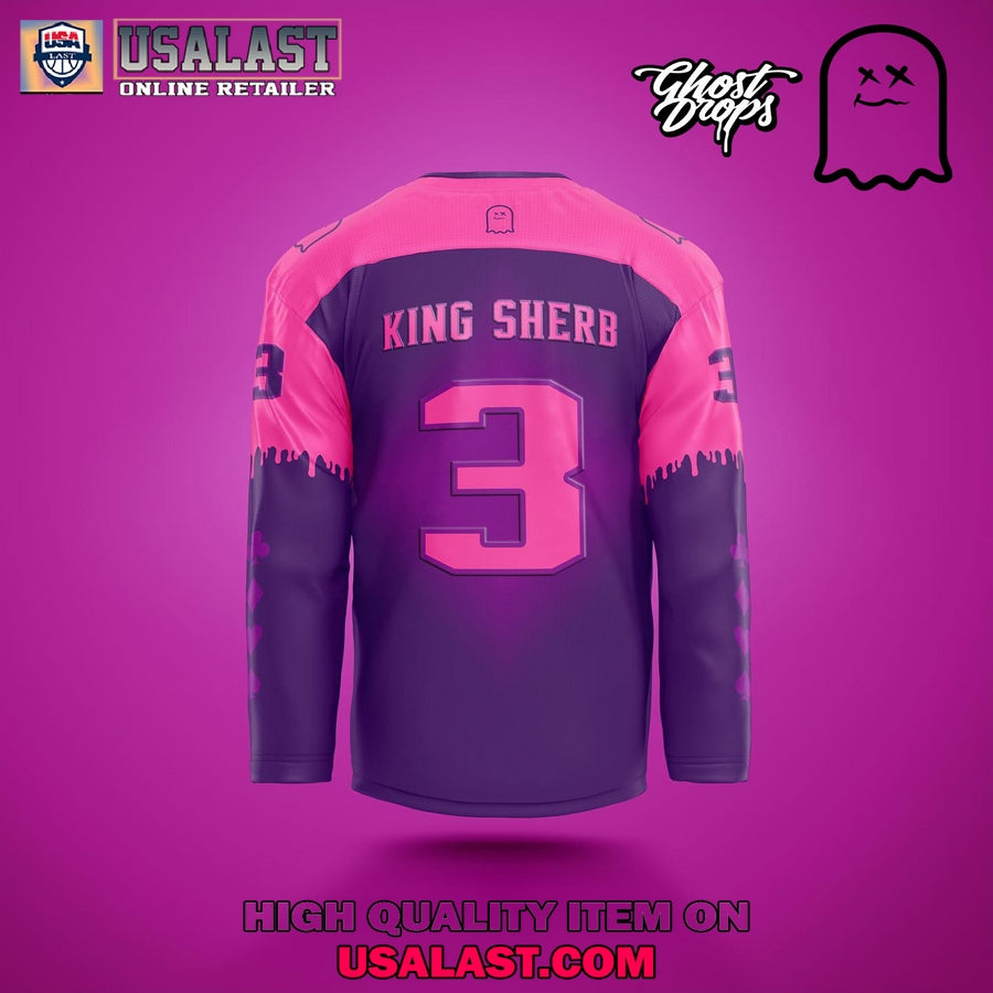 Ghost Drops King Sherb Canabis Hockey Jersey