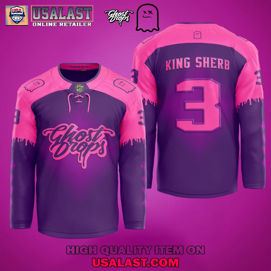 Ghost Drops King Sherb Canabis Hockey Jersey