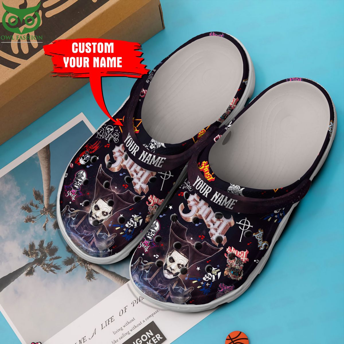 Ghost Rock Band Customized Premium Clogs