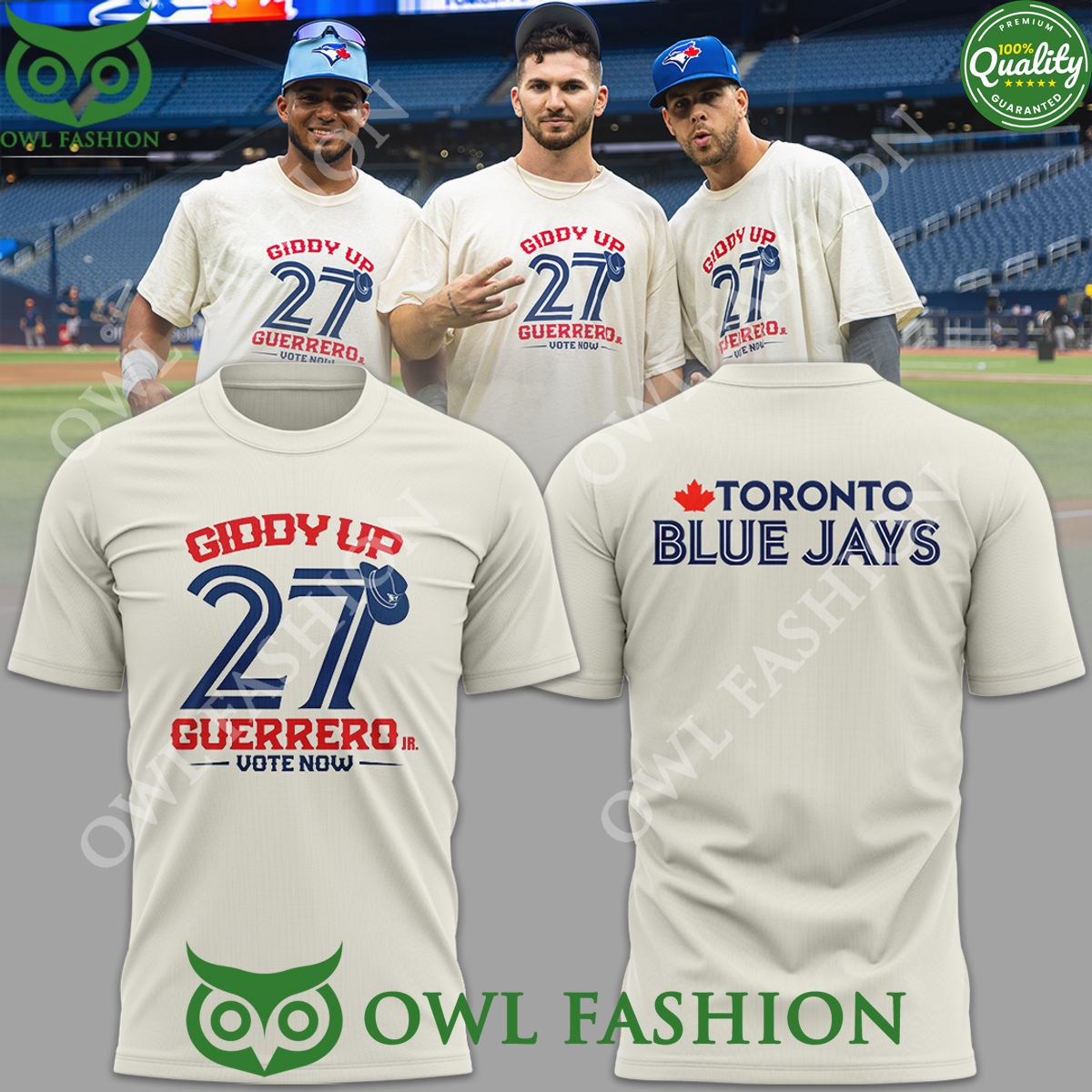 GIDDY UP GUERRERO Toronto Blue Jays Baseball Team t shirt