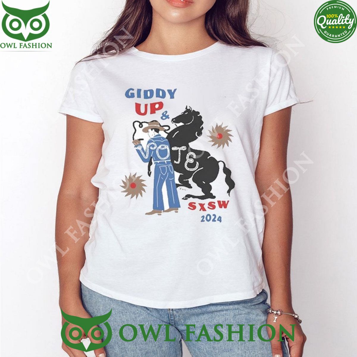 Giddy Up Vote Sxsw 2024 limited TShirt