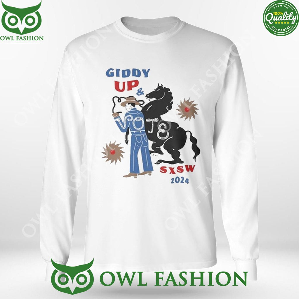Giddy Up Vote Sxsw 2024 limited TShirt