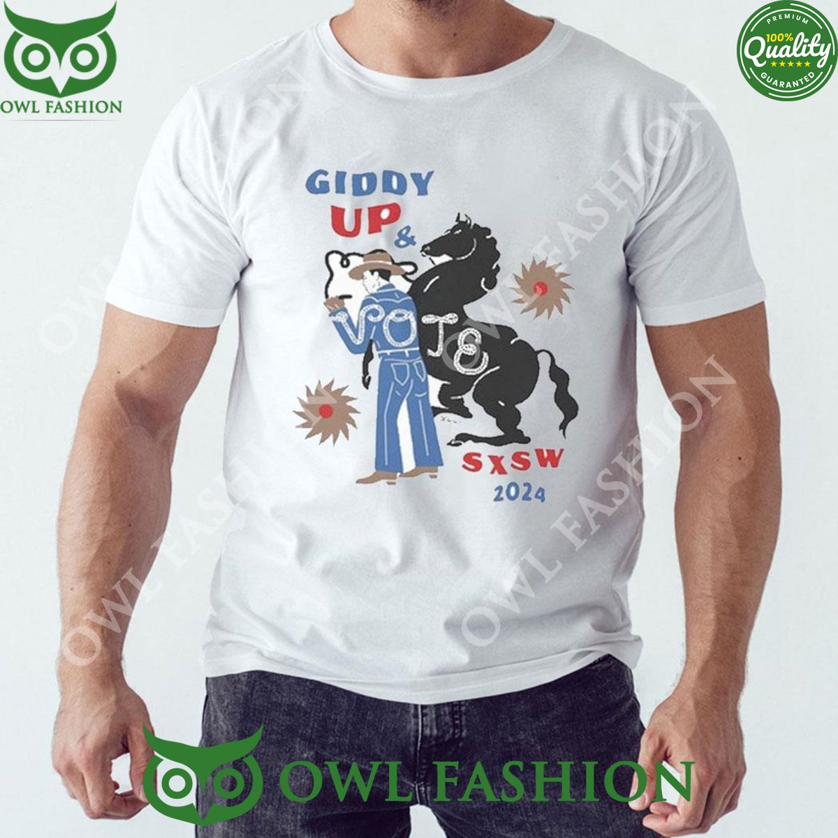 Giddy Up Vote Sxsw 2024 limited TShirt