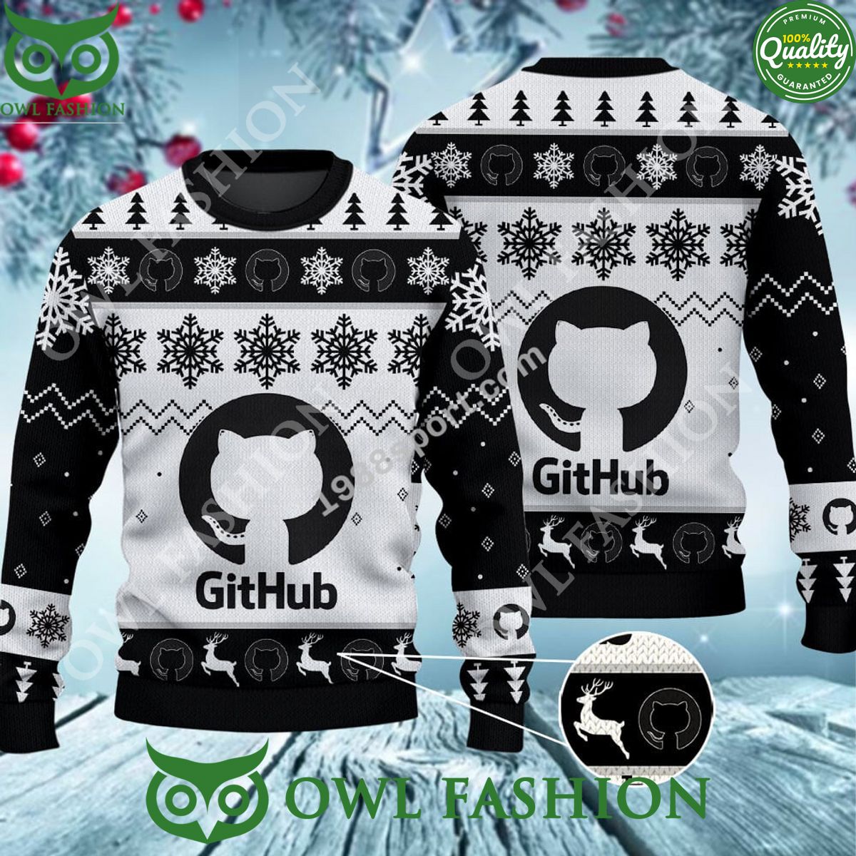 Github New Ugly Sweater Jumper