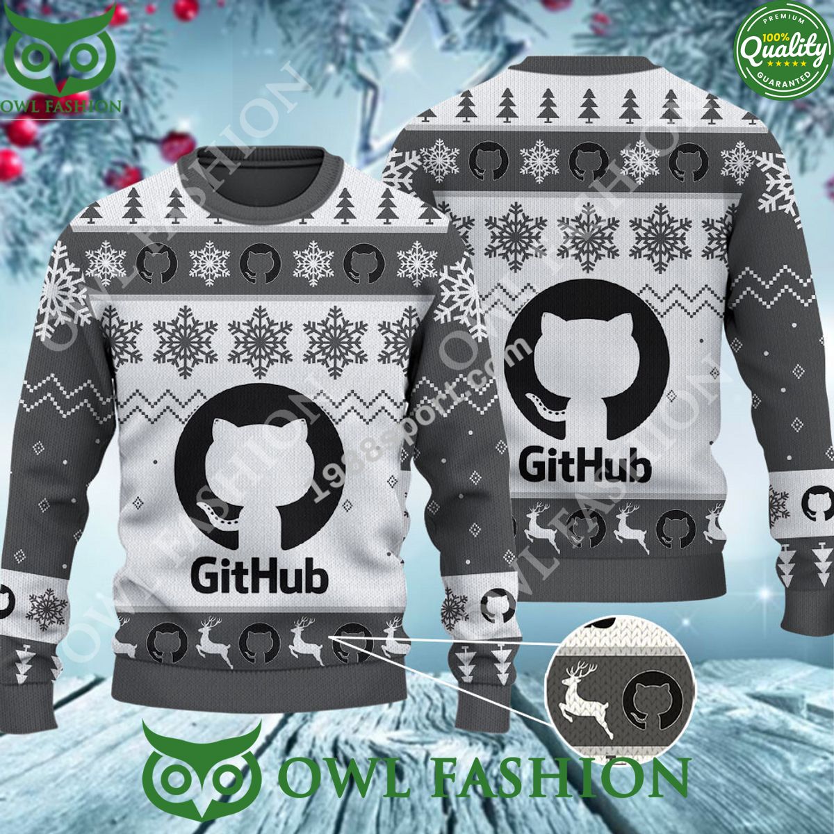Github New Ugly Sweater Jumper