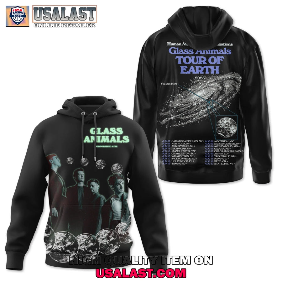 Glass Animals Tour Of Earth 2025 Hoodie, T-Shirt