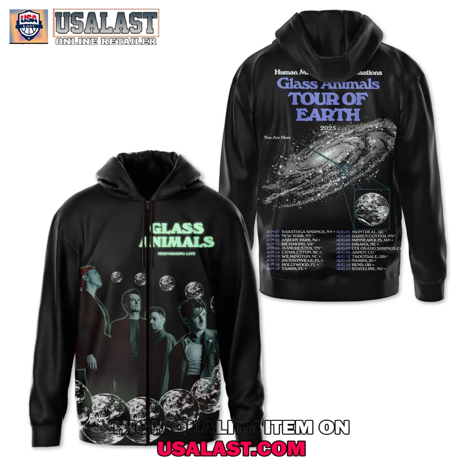 Glass Animals Tour Of Earth 2025 Hoodie, T-Shirt
