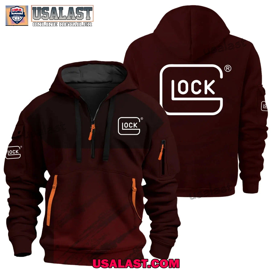 Glock Gun Brand Heavy Zip Hoodie