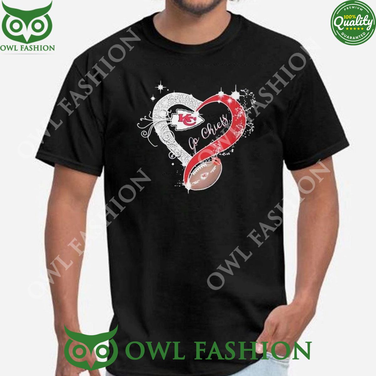 Go Chiefs Kansas City Chiefs Heart Diamond 2024 Shirt t shirt