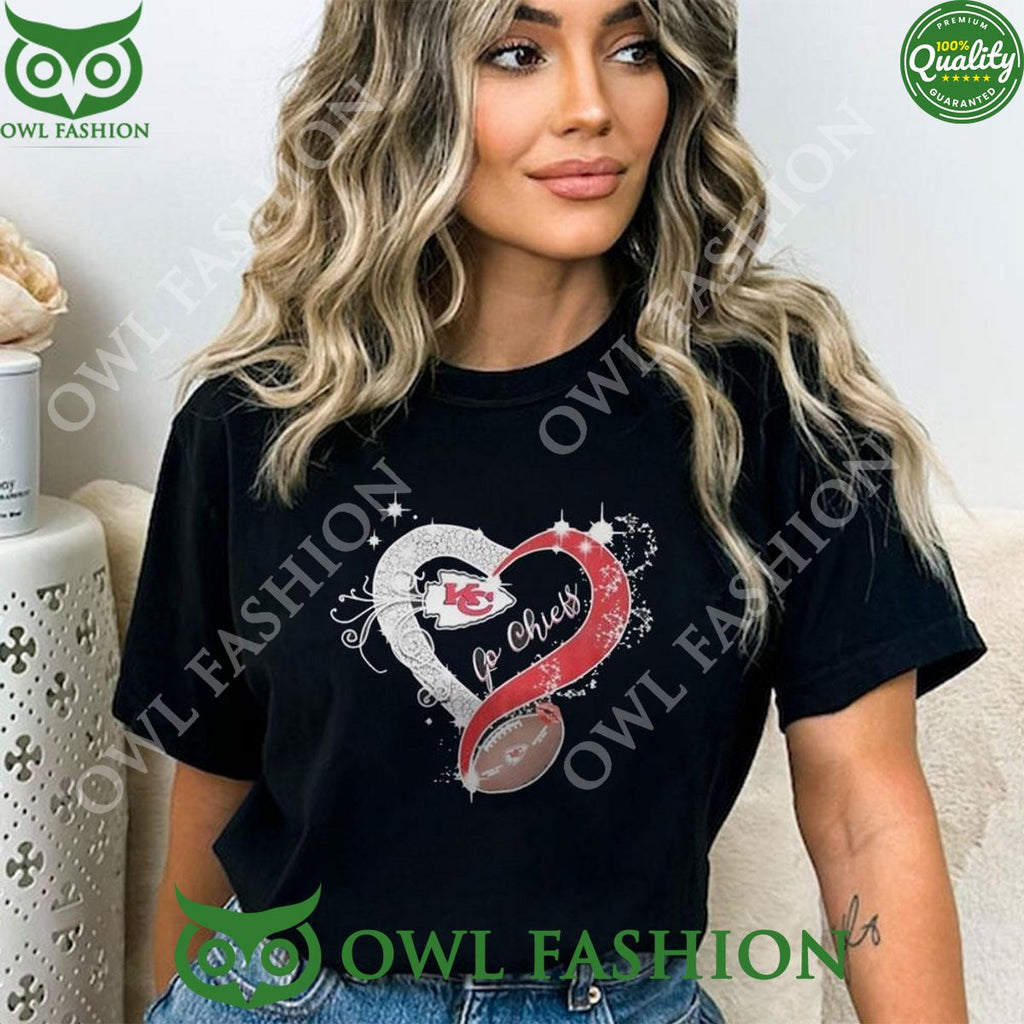 Go Chiefs Kansas City Chiefs Heart Diamond 2024 Shirt t shirt