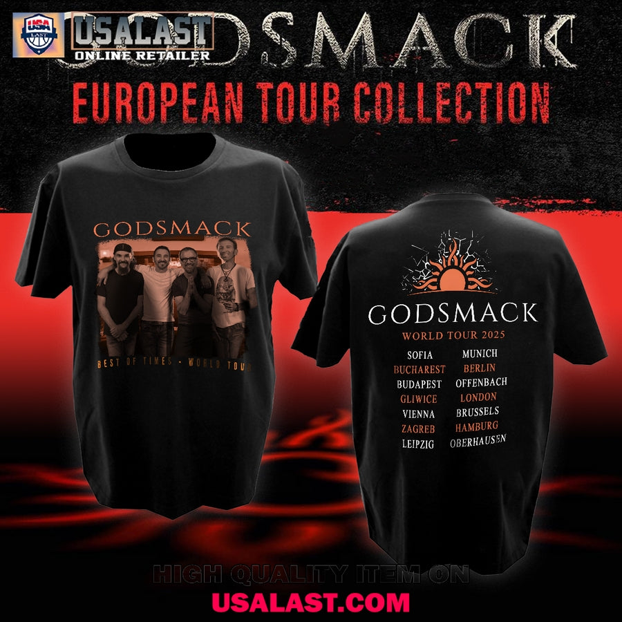 Godsmack Best Of Times World Tour 2025 T-Shirt