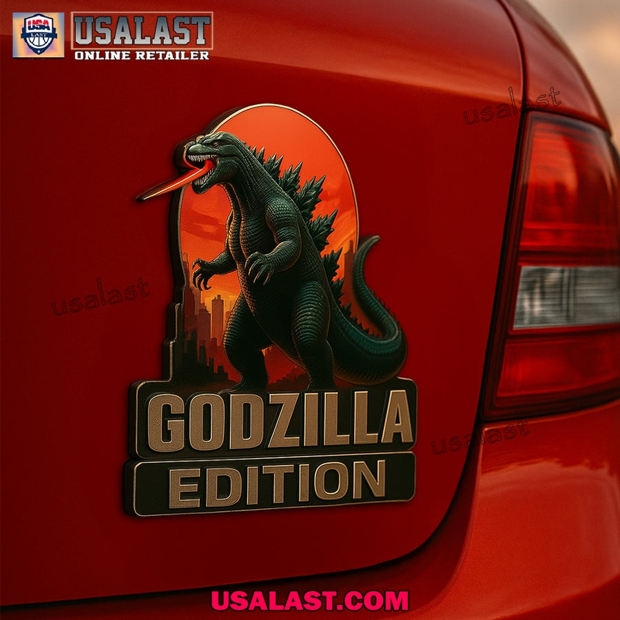 Godzilla Edition Custom 3D Car Badge Sticker