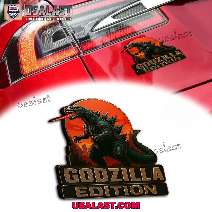 Godzilla Edition Custom 3D Car Badge Sticker