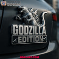 Godzilla Edition Laser Engraved Car Name Badge