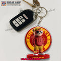 Gold Coast SUNS Football Club Teddy Bear Custom Keychain