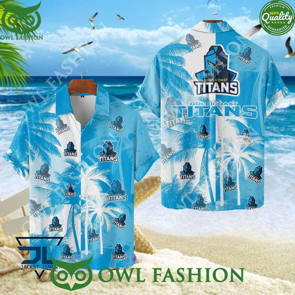 Gold Coast Titans NRL Australasia Football Rugby Hawaiian shirt and short