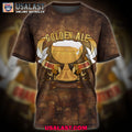 Golden Ale Platinum Beer 3D T-Shirt