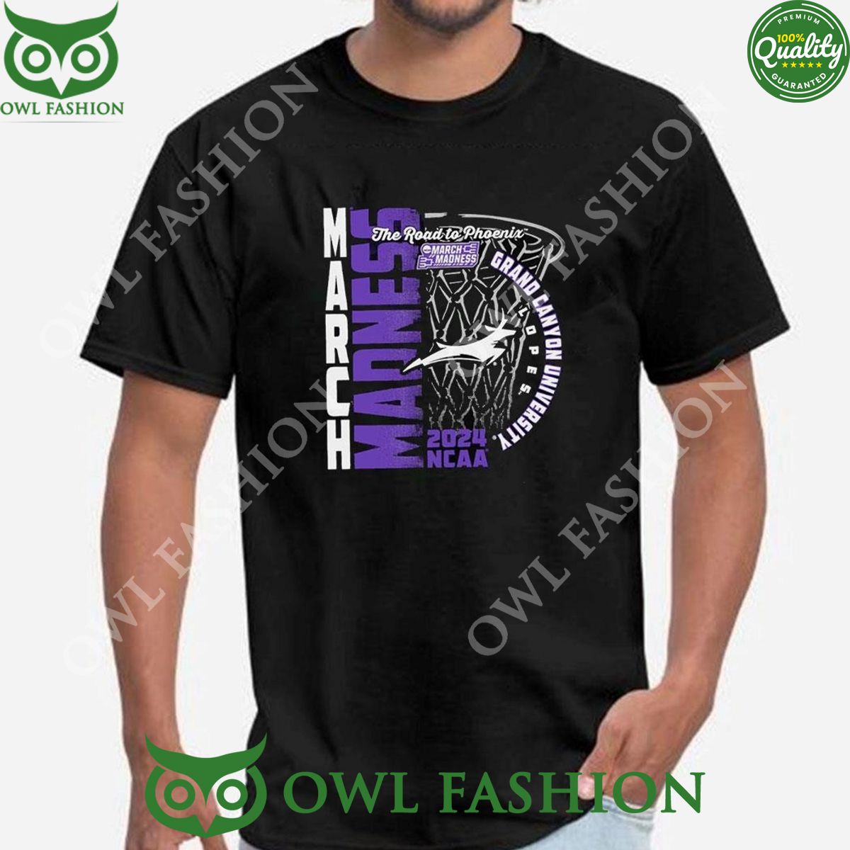 Grand Canyon University Lopes 2024 Ncaa March Madness The Road To Phoenix Shirt
