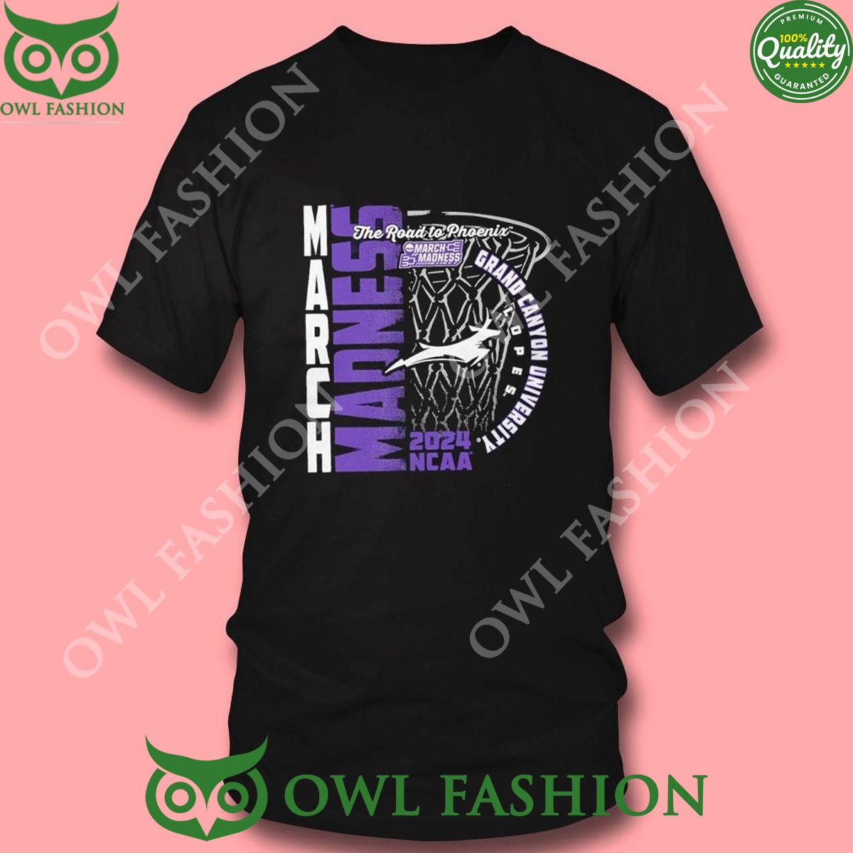 Grand Canyon University Lopes 2024 Ncaa March Madness The Road To Phoenix Shirt