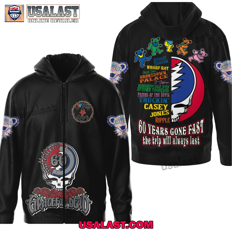 Grateful Dead 60 Years Gone Fast Memories 3D Shirt