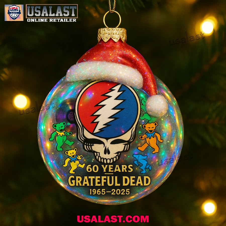 Grateful Dead 60th Anniversary Christmas Ornament