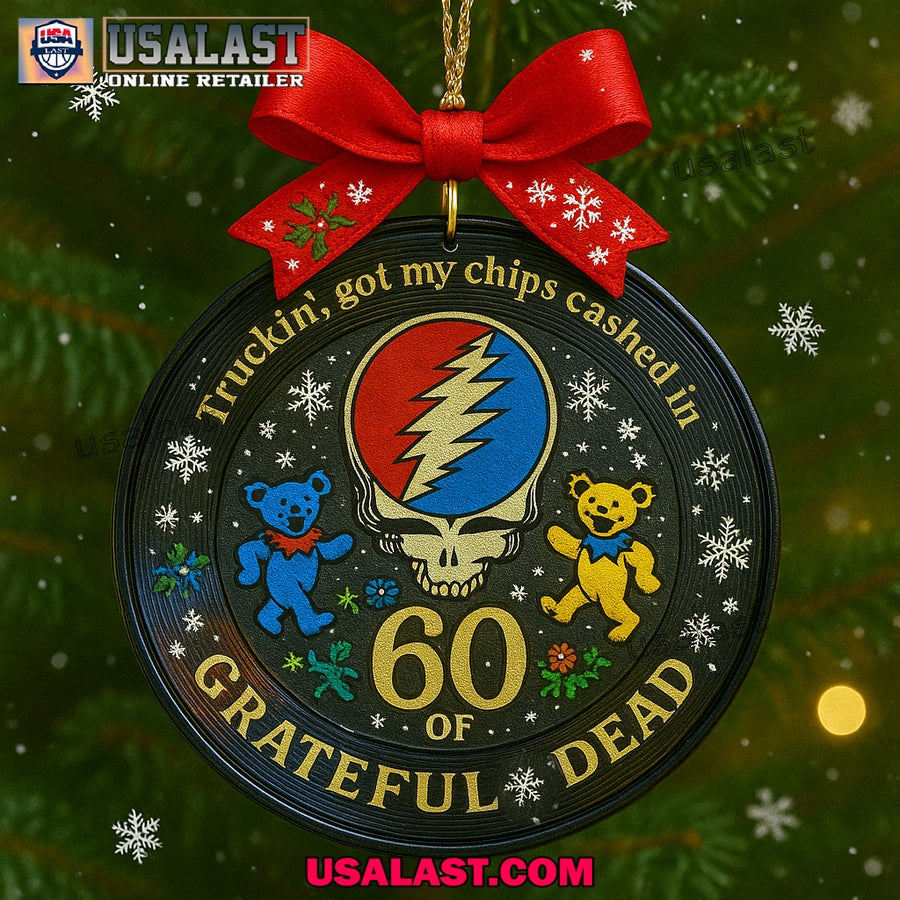 Grateful Dead 60th Anniversary Christmas Ornament