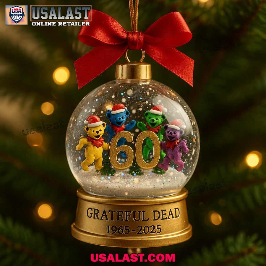 Grateful Dead 60th Anniversary Christmas Ornament