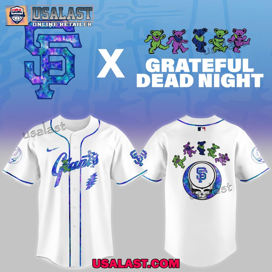 Grateful Dead Bear x MLB All Team Limited Edition Jersey Shirt