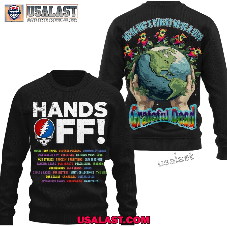 Grateful Dead Hands OFF Premium 3D Tee Shirt