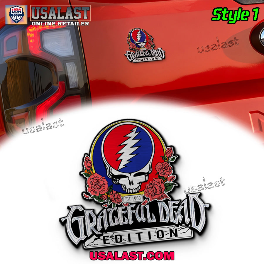 Grateful Dead Rock Edition 3D Engraved Car Emblem
