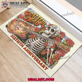 Grateful Dead Skeleton Guitar Foldable Doormat