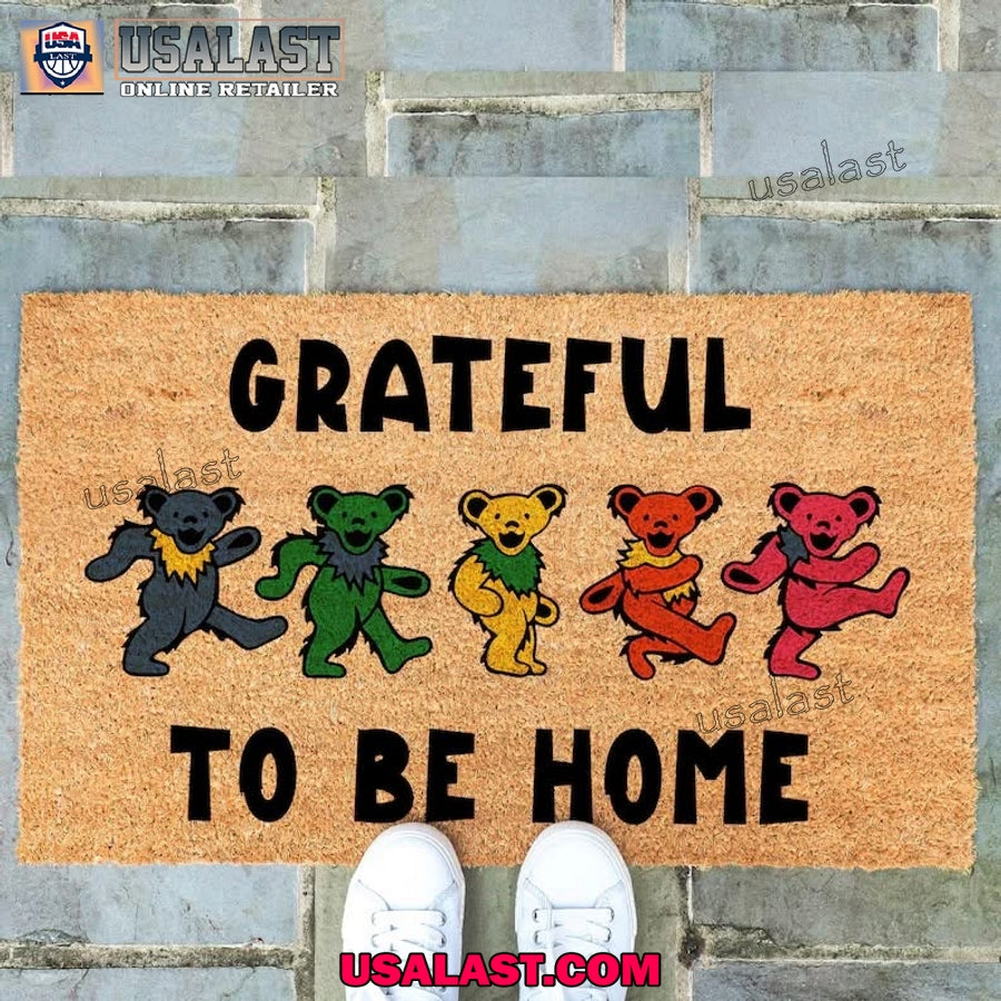 Grateful Dead To Be Home Coir Doormat
