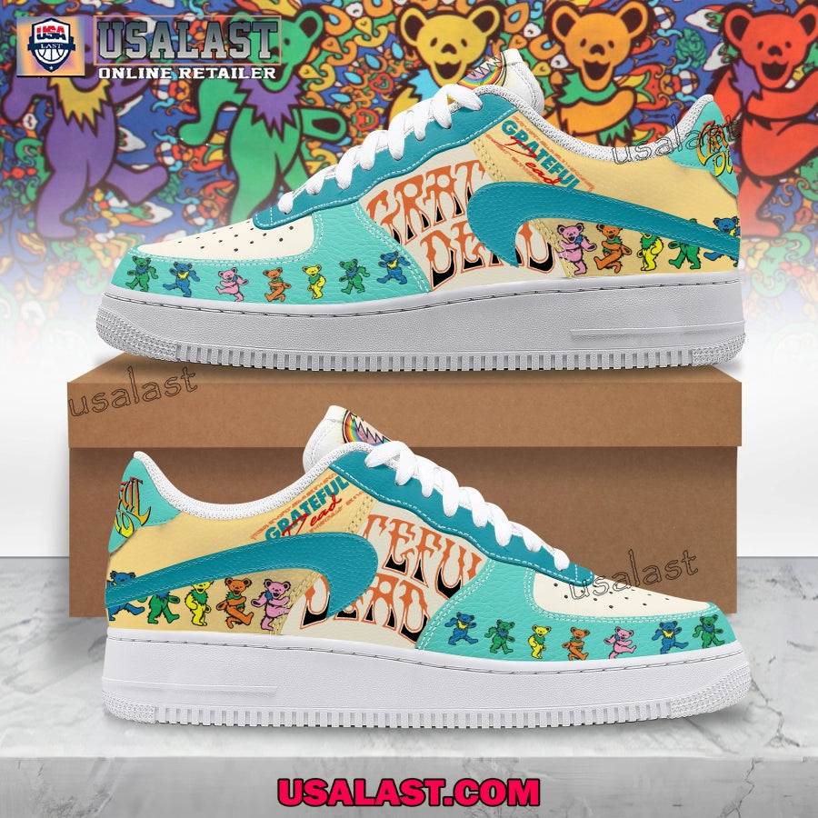 Grateful Dead Upside Down Logo Air Force 1 Shoes