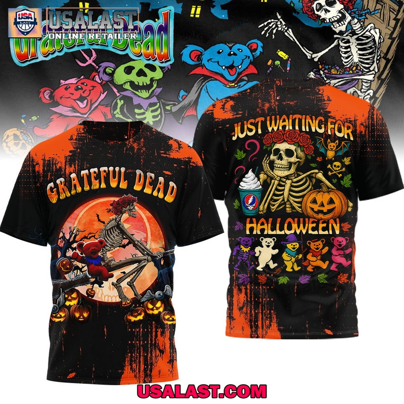 Gratefull Dead Just Waiting For Halloween 3D T-Shirt