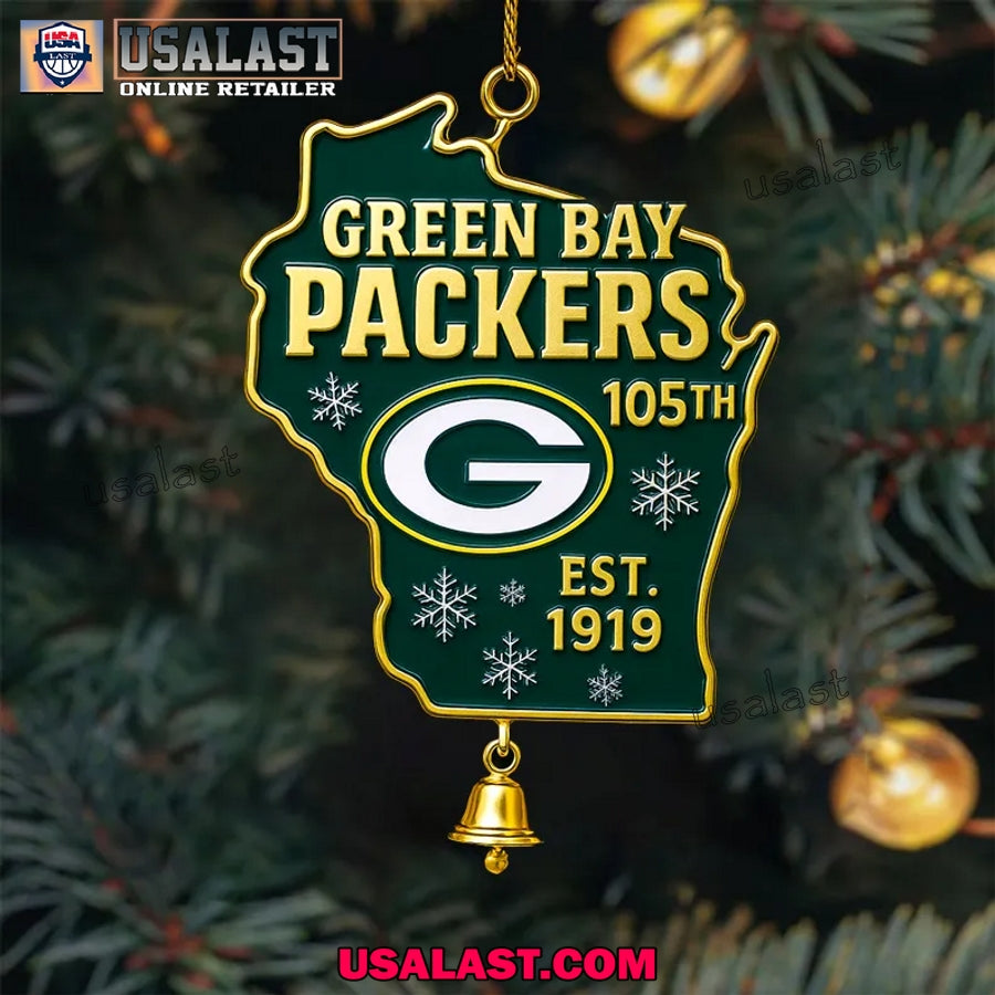 Green Bay Packers 105th Anniversary Christmas Ornament