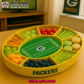 Green Bay Packers Football Party Snack Food Tray, Snack Stadium