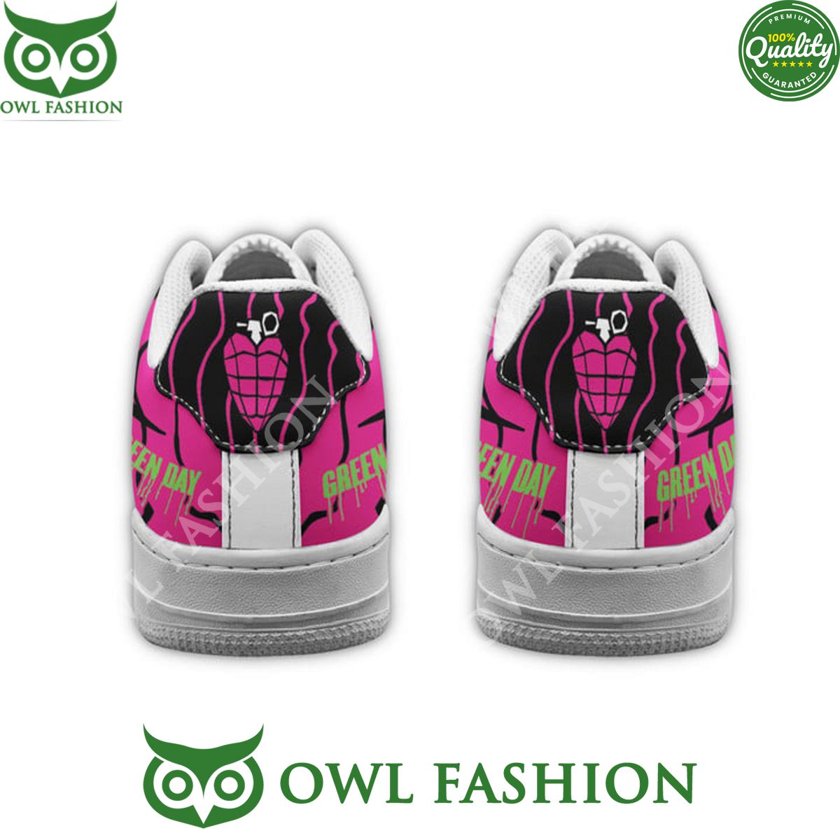 Green day Rock Band Pink Horror Naf Air Force Shoes