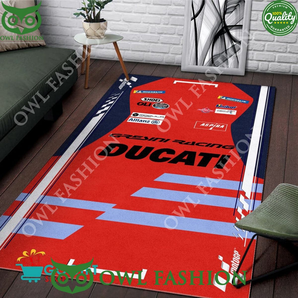 Gresini Racing Ducati Limited Carpet Rug