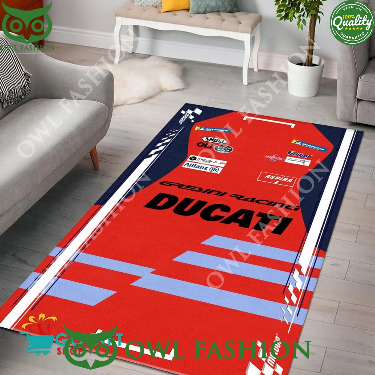 Gresini Racing Ducati Limited Carpet Rug