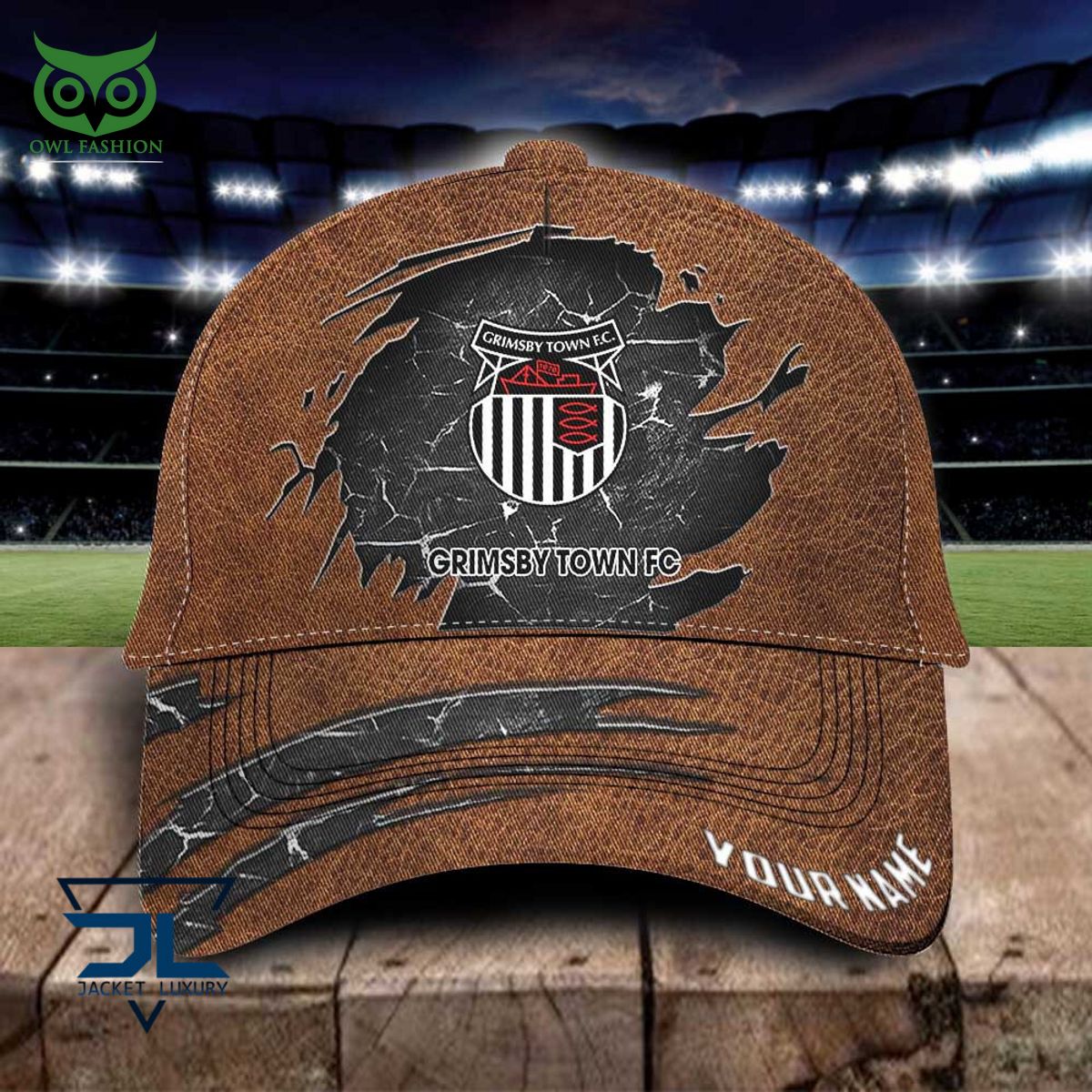 Grimsby Town EFL Personalized Leather Classic Cap