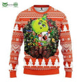 Grinch Hug Baltimore Orioles MLB Christmas Ugly Sweater