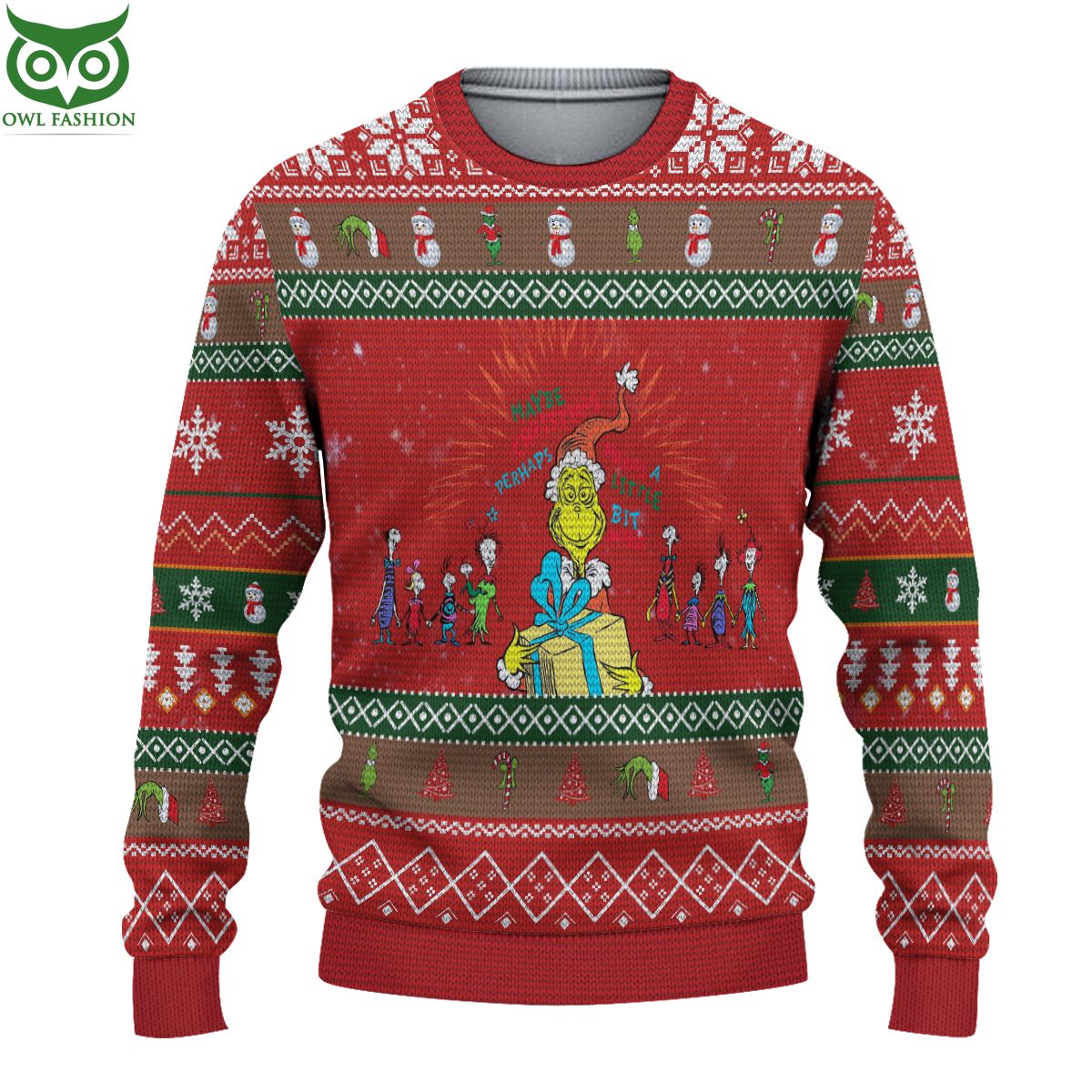 Grinch Ugly Sweater 3D AOP Ugly Sweater Jumper