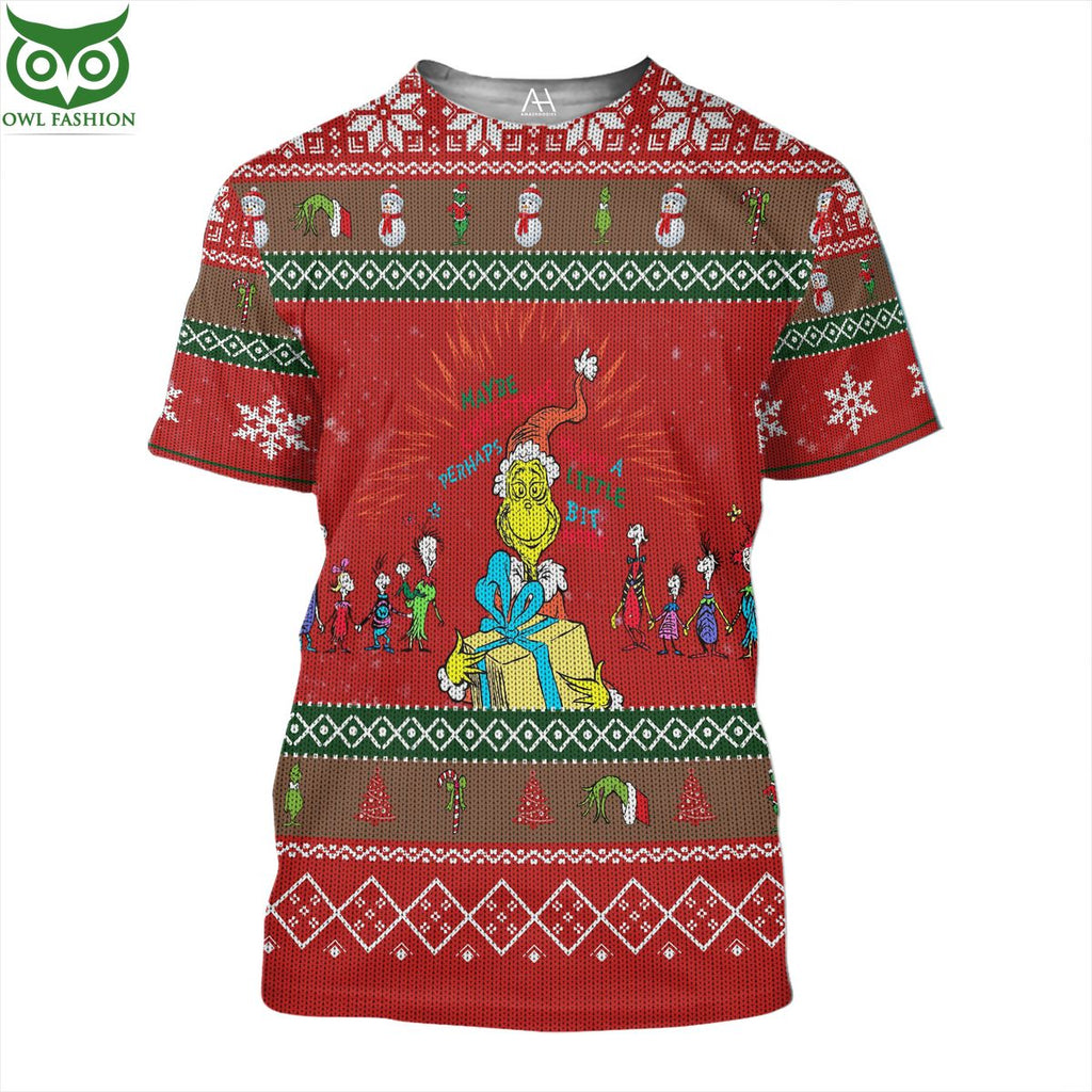 Grinch Ugly Sweater 3D AOP Ugly Sweater Jumper