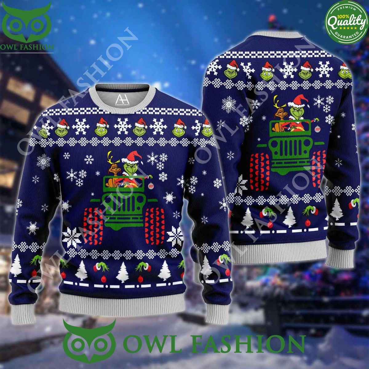 Grinch Ugly Sweaters 3D AOP Ugly Sweater Jumper