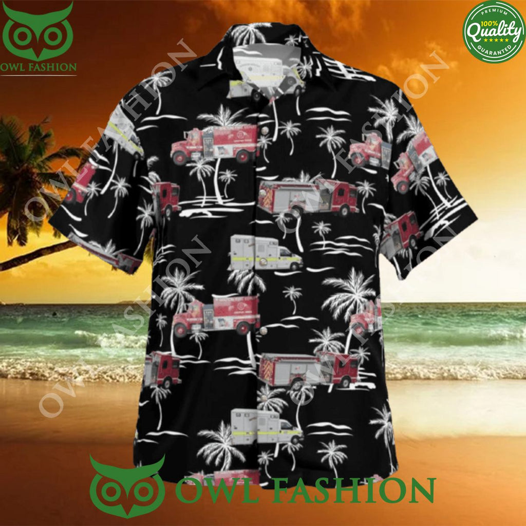 Gronton Fire Department Palm Beach Hawaiian Shirt 2024
