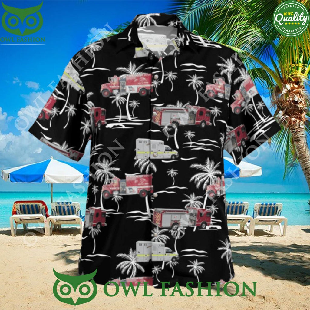 Gronton Fire Department Palm Beach Hawaiian Shirt 2024