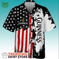 Guinness Premium Hawaiian Shirt Cool American Flag Beer