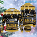 Guinness Ugly Christmas Sweater Logo Pattern Guinness Beer Gift