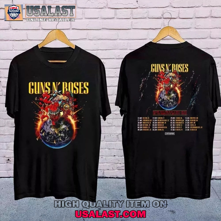 Guns N Roses 2025 European And Middle East Tour T-Shirt